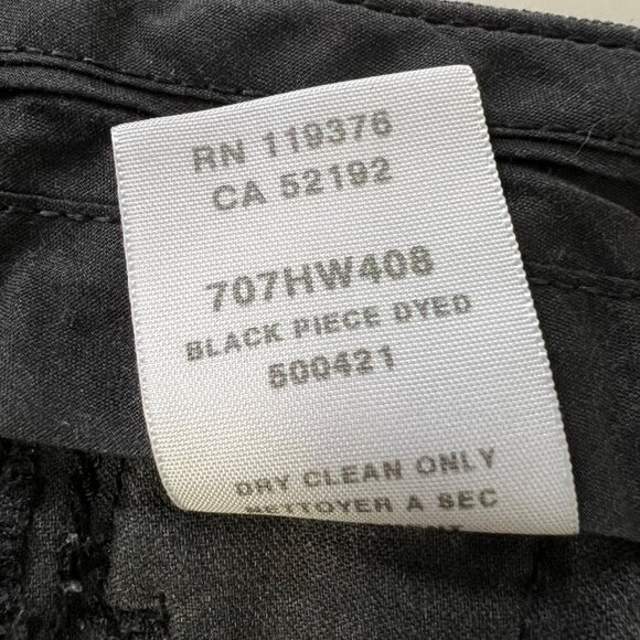 Helmut Lang Womens Slouchy Skinny Pants Gray Black Piece Dyed Cotton size 29 - Picture 13 of 14